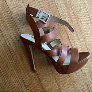 BCBGeneration Platform Sandals - Cognac Brown